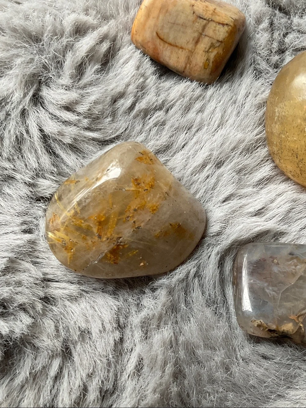 Natural Golden Brown Decorative Tumbled Stones - Home Accents